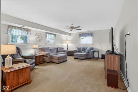 Family room at 1125 John-Bart Road, Lebanon, IN