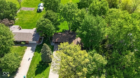 Aerial view at 1125 John-Bart Road, Lebanon, IN