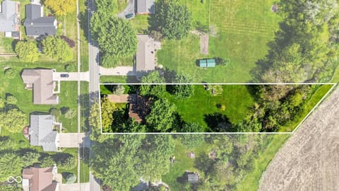 Aerial view at 1125 John-Bart Road, Lebanon, IN