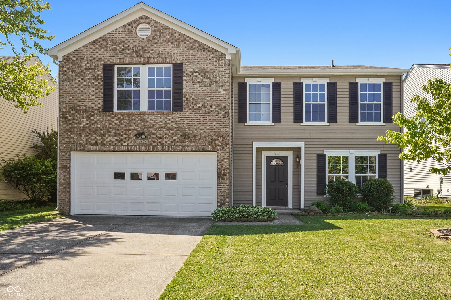 Front exterior at 2967 Hearthside Drive, Greenwood, IN