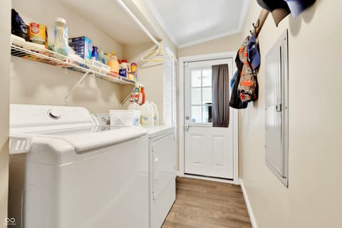 Laundry room at 38 Fountain Lake Drive, Greenfield, IN