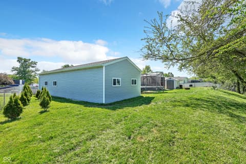 Side exterior at 38 Fountain Lake Drive, Greenfield, IN