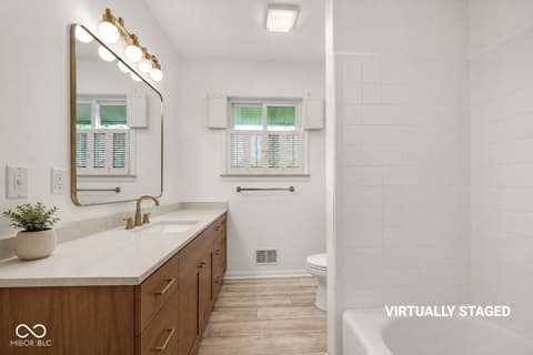 Bathroom at 5125 Thornleigh Drive, Indianapolis, IN
