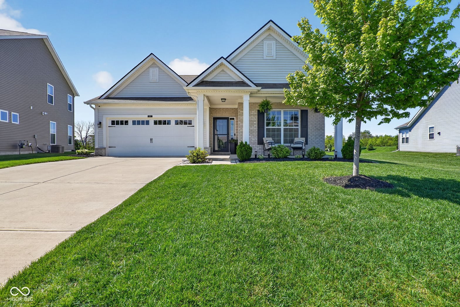 Front exterior at 6551 Homestead Drive, Whitestown, IN