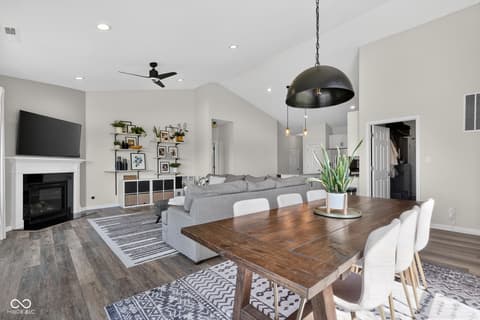 Living room at 6551 Homestead Drive, Whitestown, IN