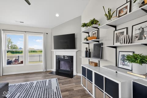 Living room at 6551 Homestead Drive, Whitestown, IN