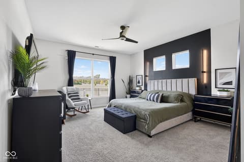 Bedroom at 6551 Homestead Drive, Whitestown, IN