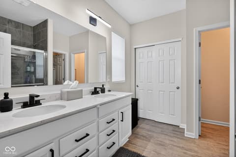 Bathroom at 6551 Homestead Drive, Whitestown, IN