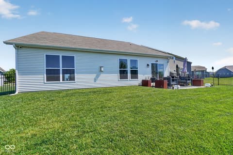 Outdoor living area at 6551 Homestead Drive, Whitestown, IN