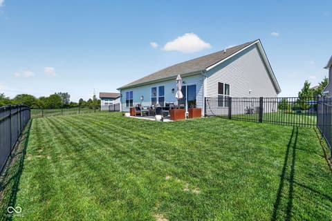 Outdoor living area at 6551 Homestead Drive, Whitestown, IN