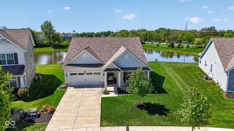 Aerial view at 6551 Homestead Drive, Whitestown, IN