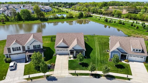 Aerial view at 6551 Homestead Drive, Whitestown, IN
