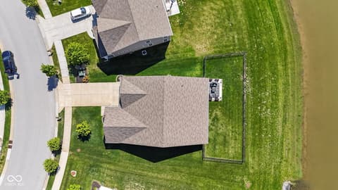 Aerial view at 6551 Homestead Drive, Whitestown, IN