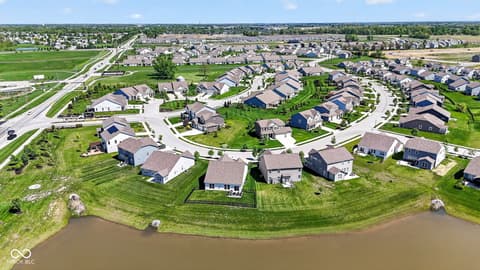 Aerial view at 6551 Homestead Drive, Whitestown, IN