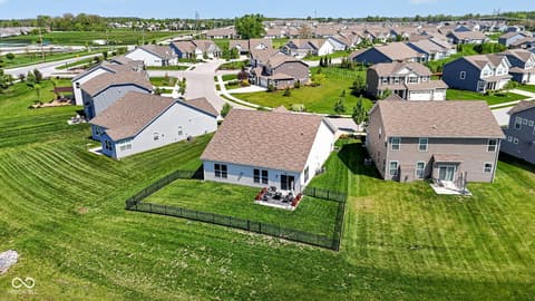Aerial view at 6551 Homestead Drive, Whitestown, IN