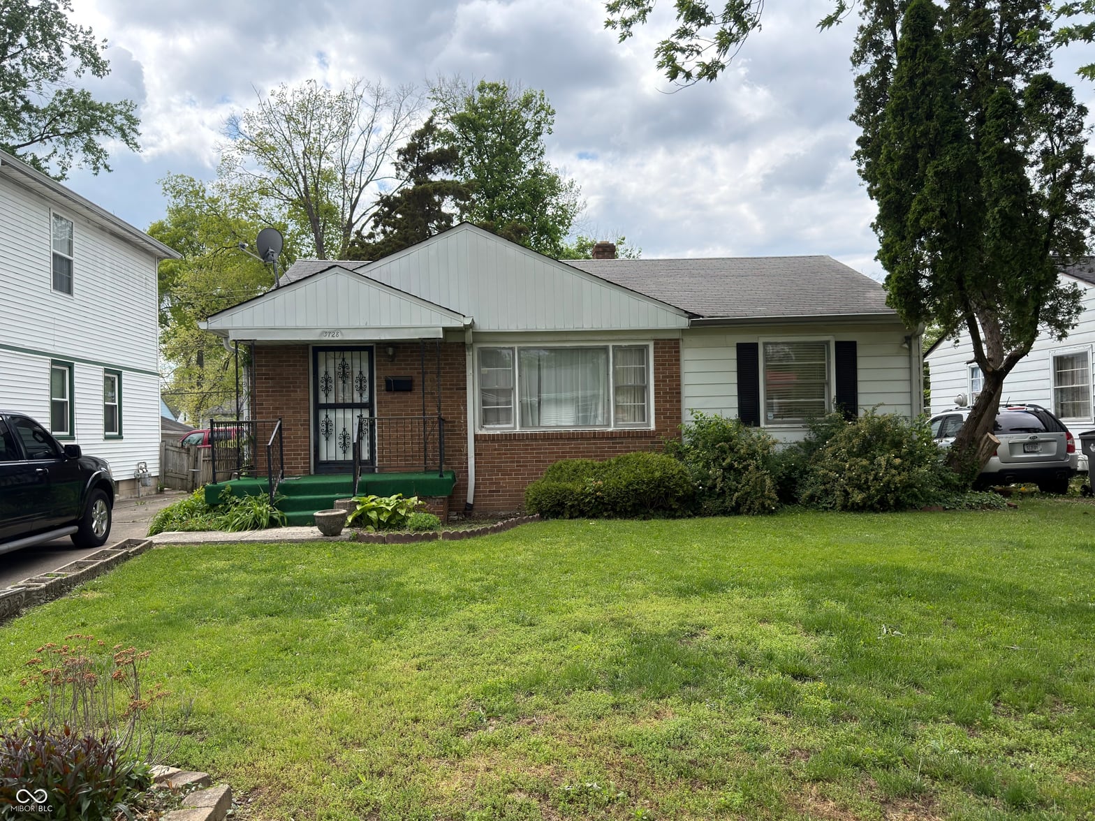 Front exterior at 3728 N Dequincy Street, Indianapolis, IN