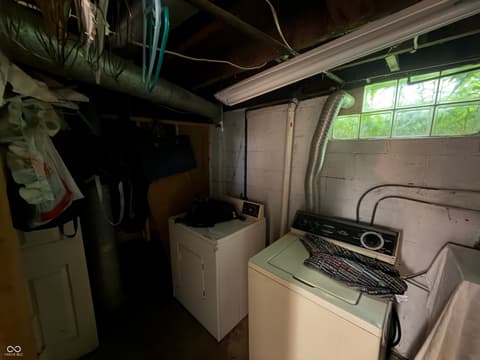 Laundry room at 3728 N Dequincy Street, Indianapolis, IN