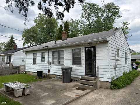 Backyard at 3728 N Dequincy Street, Indianapolis, IN