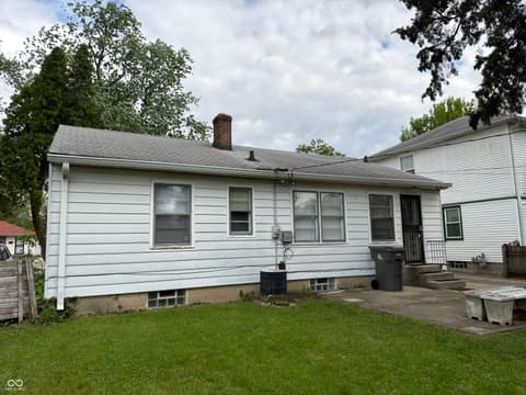 Backyard at 3728 N Dequincy Street, Indianapolis, IN