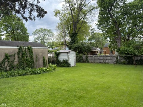 Yard at 3728 N Dequincy Street, Indianapolis, IN