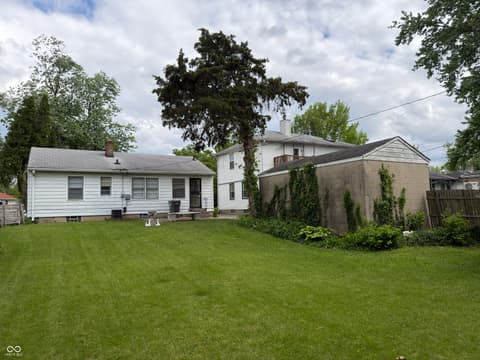 Backyard at 3728 N Dequincy Street, Indianapolis, IN