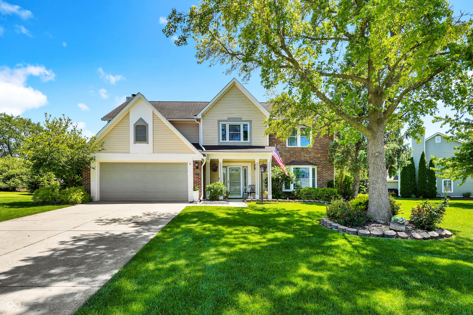 Front exterior at 13077 Lansdowne Drive, Fishers, IN