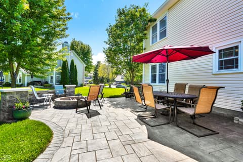 Outdoor living area at 13077 Lansdowne Drive, Fishers, IN