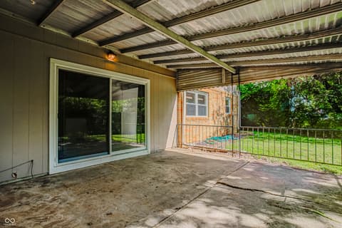 Outdoor living area at 6336 N Rural Street, Indianapolis, IN