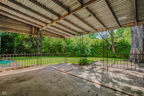 Outdoor living area at 6336 N Rural Street, Indianapolis, IN