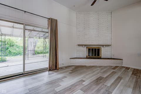 Living room at 6336 N Rural Street, Indianapolis, IN