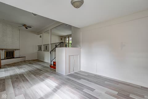 Living room at 6336 N Rural Street, Indianapolis, IN