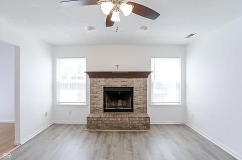 Living room at 6031 Candlewick Drive, Indianapolis, IN