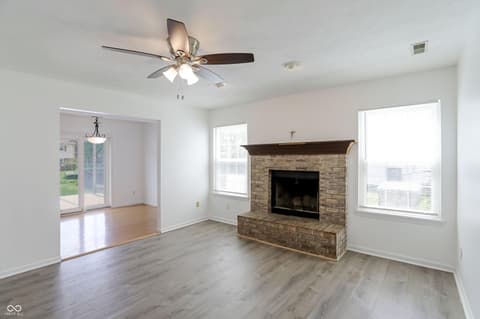 Living room at 6031 Candlewick Drive, Indianapolis, IN