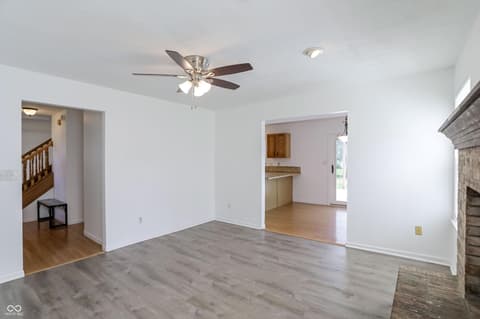 Living room at 6031 Candlewick Drive, Indianapolis, IN