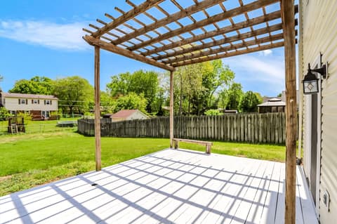 Outdoor living area at 6031 Candlewick Drive, Indianapolis, IN