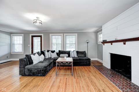 Living room at 5144 N College Avenue, Indianapolis, IN
