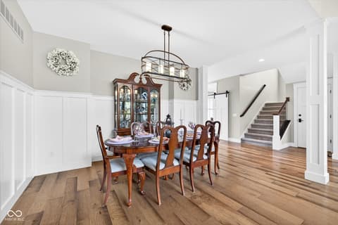 Dining room at 3511 E Bryn Mawr Drive, Bloomington, IN