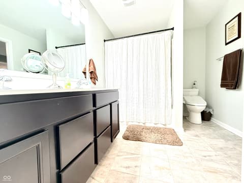 Primary bathroom at 789 Jefferson Park Drive, Pittsboro, IN