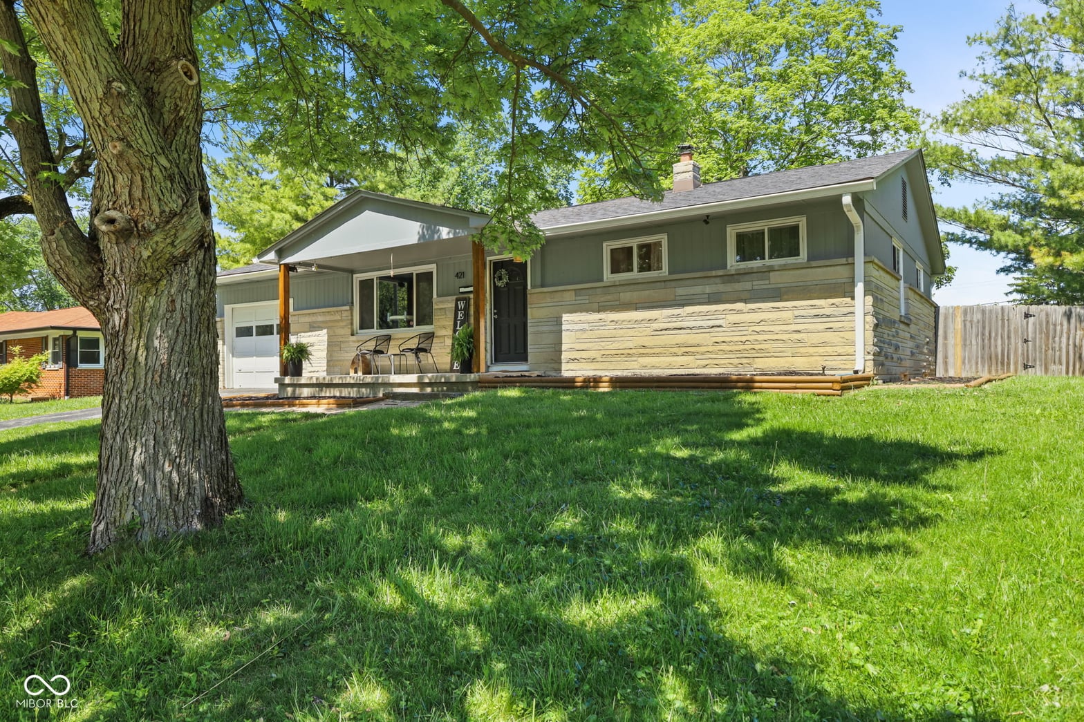 Front exterior at 421 Brewer Drive, Greenwood, IN