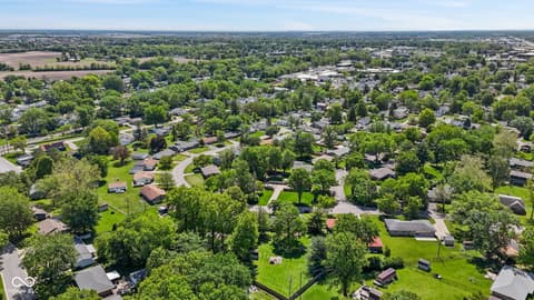 Aerial view at 421 Brewer Drive, Greenwood, IN