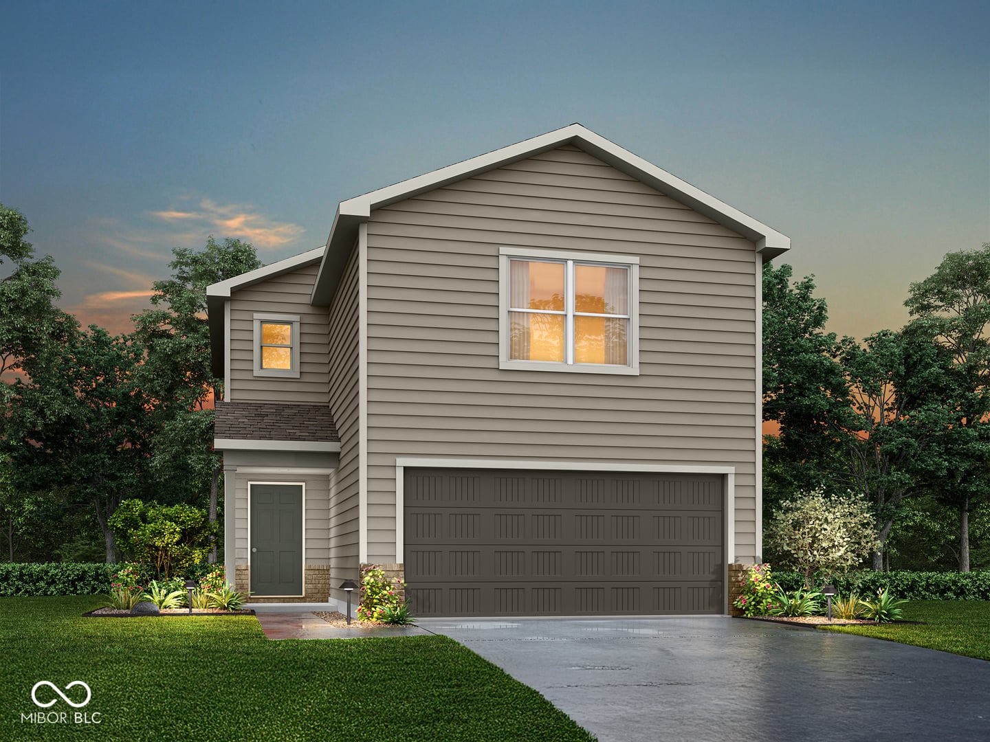 Front exterior at 2524 Walker Place, Indianapolis, IN