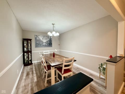 Dining room at 3052 W Burning Tree Road, Crawfordsville, IN
