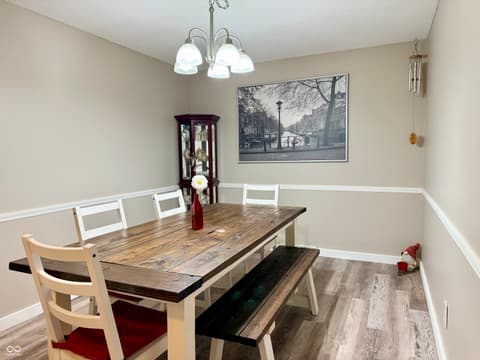 Dining room at 3052 W Burning Tree Road, Crawfordsville, IN