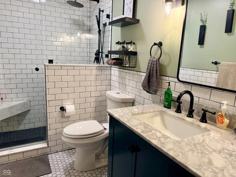 Primary bathroom at 3052 W Burning Tree Road, Crawfordsville, IN