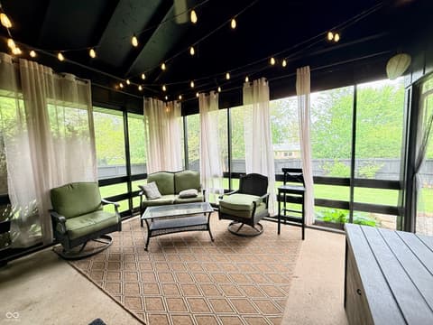 Outdoor living area at 3052 W Burning Tree Road, Crawfordsville, IN
