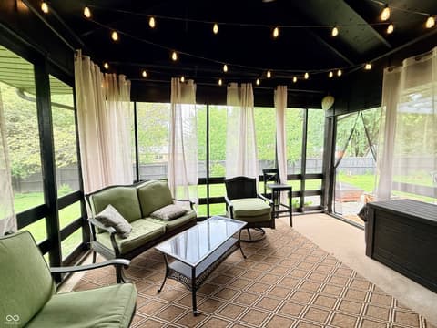 Outdoor living area at 3052 W Burning Tree Road, Crawfordsville, IN