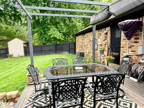 Outdoor living area at 3052 W Burning Tree Road, Crawfordsville, IN