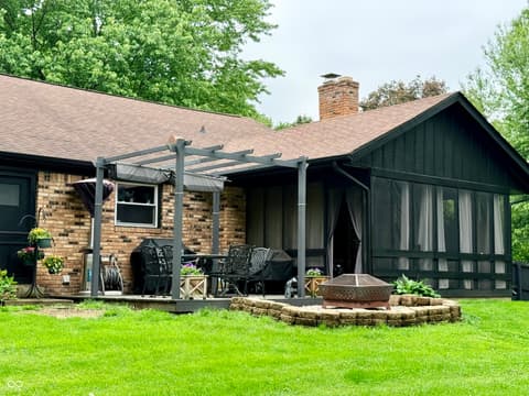 Outdoor living area at 3052 W Burning Tree Road, Crawfordsville, IN