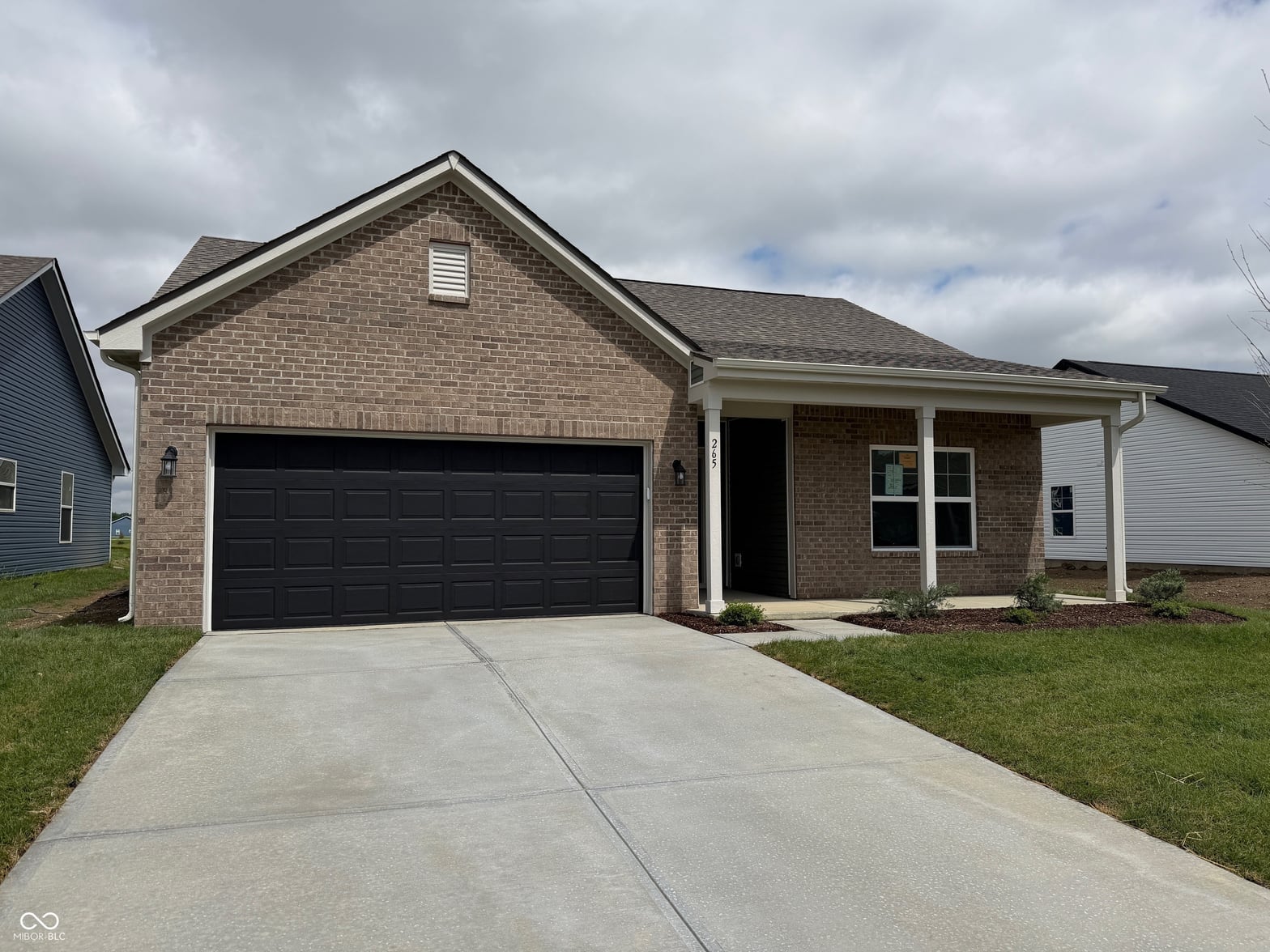Front exterior at 265 Winding Brook Way, Pendleton, IN