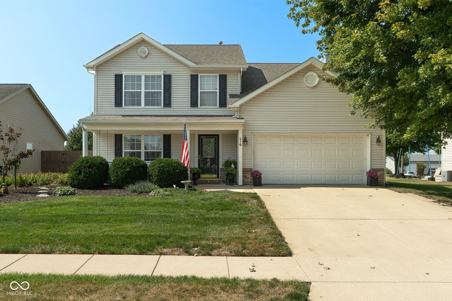 Front exterior at 14 Kingfisher Circle, Lafayette, IN